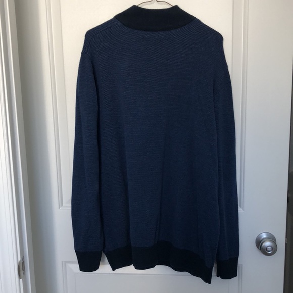 Vineyard Vines navy blue pullover half-zip sweater size XL - Picture 9 of 11